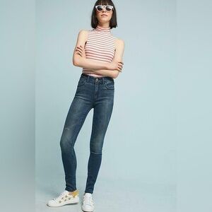 Anthro | Pilcro High Rise Skinny Jeans Size 28 Curvy